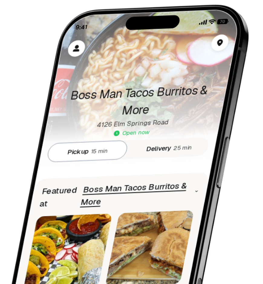 Boss Man Tacos Burritos & More app preview